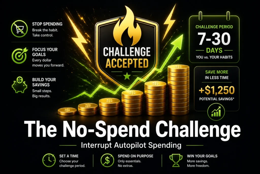 The No-Spend Challenge: Interrupting Autopilot Spending