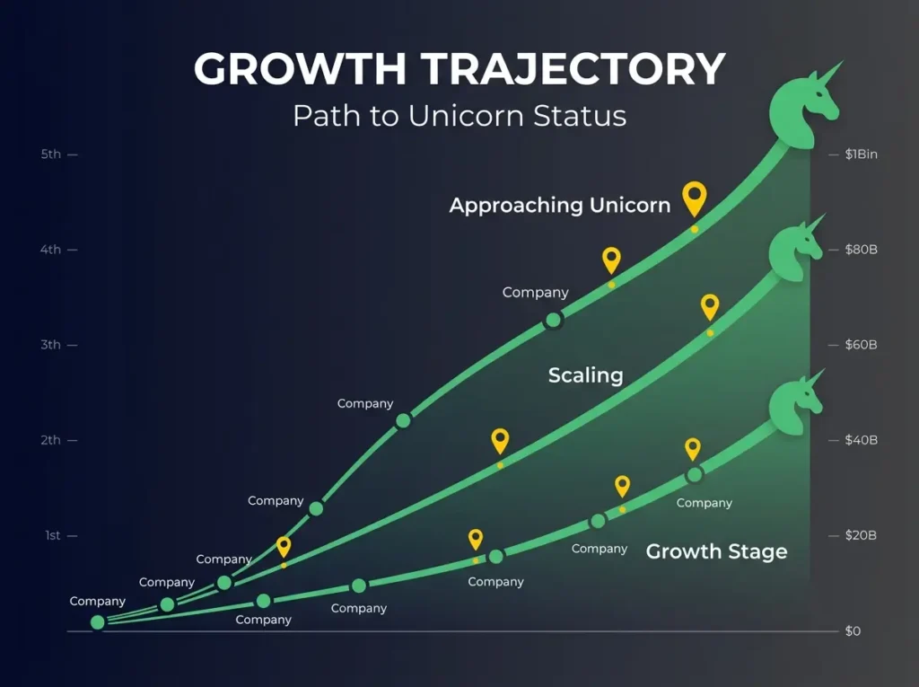 High-growth AI hardware startups on path to unicorn status showing growth trajectory