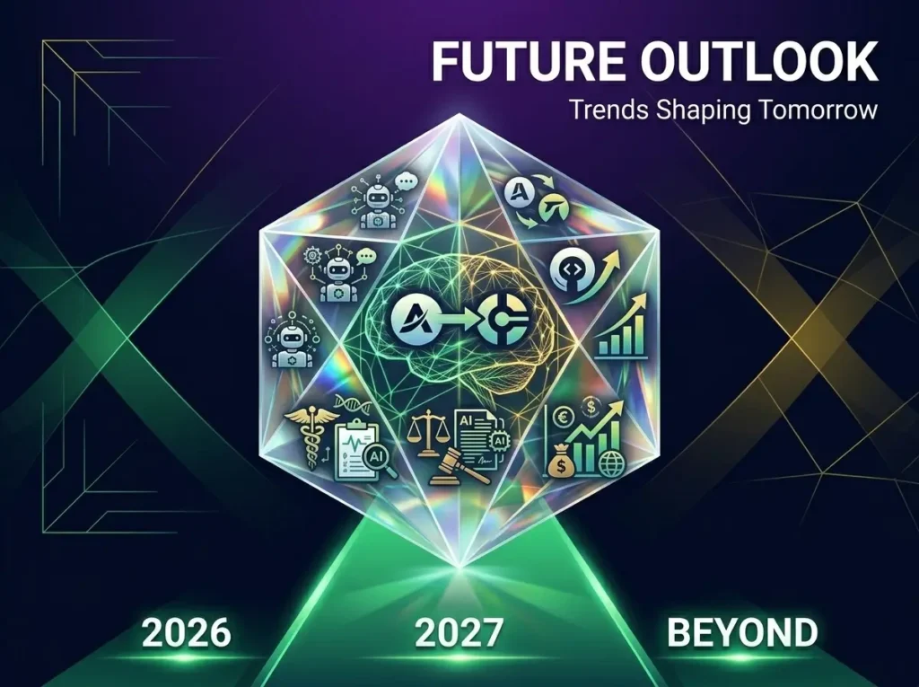 Future trends in generative AI startups showing consolidation, vertical specialization, and AI agents