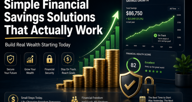 Simple Financial Savings Solutions That Actually Work