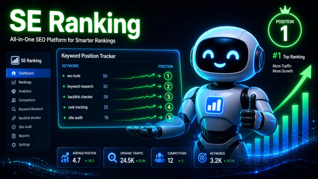 SE Ranking beginner-friendly AI SEO tool for rankings