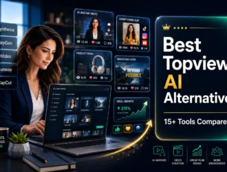 15+ Best Topview AI Alternatives for Creating Viral Videos in 2026 - comparison guide showing different AI video tools for marketers
