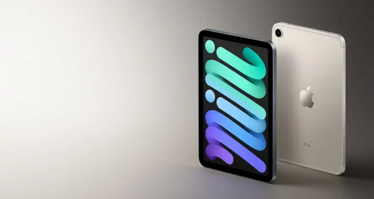 Apple iPad mini 2026 with A20 Pro and OLED display in Midnight and Starlight.