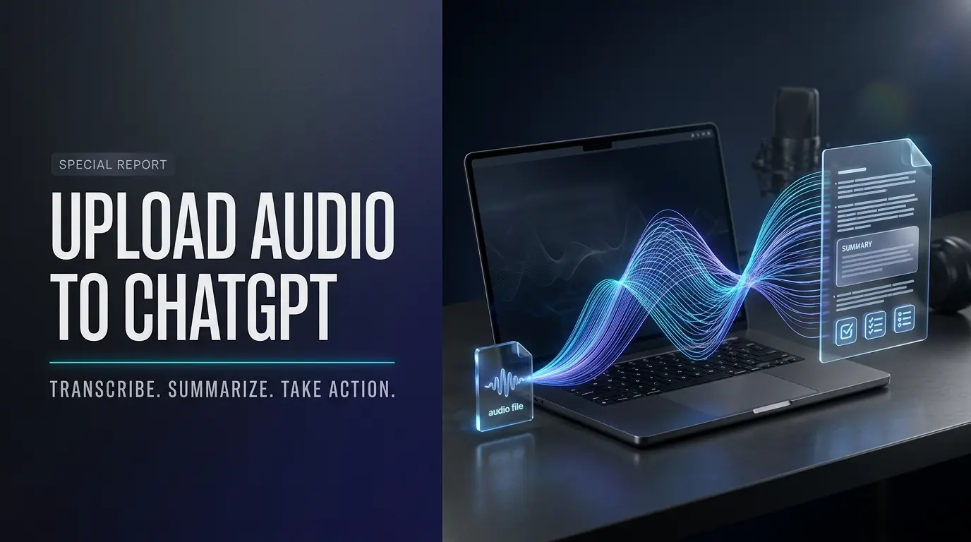 upload audio to ChatGPT